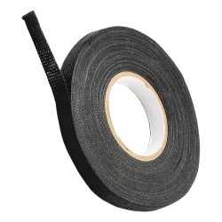 Cinta Textil Negra para Arnés Eléctrico Automotriz de Alta Resistencia