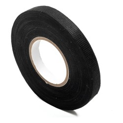 Cinta Textil Negra para Arnés Eléctrico Automotriz de Alta Resistencia